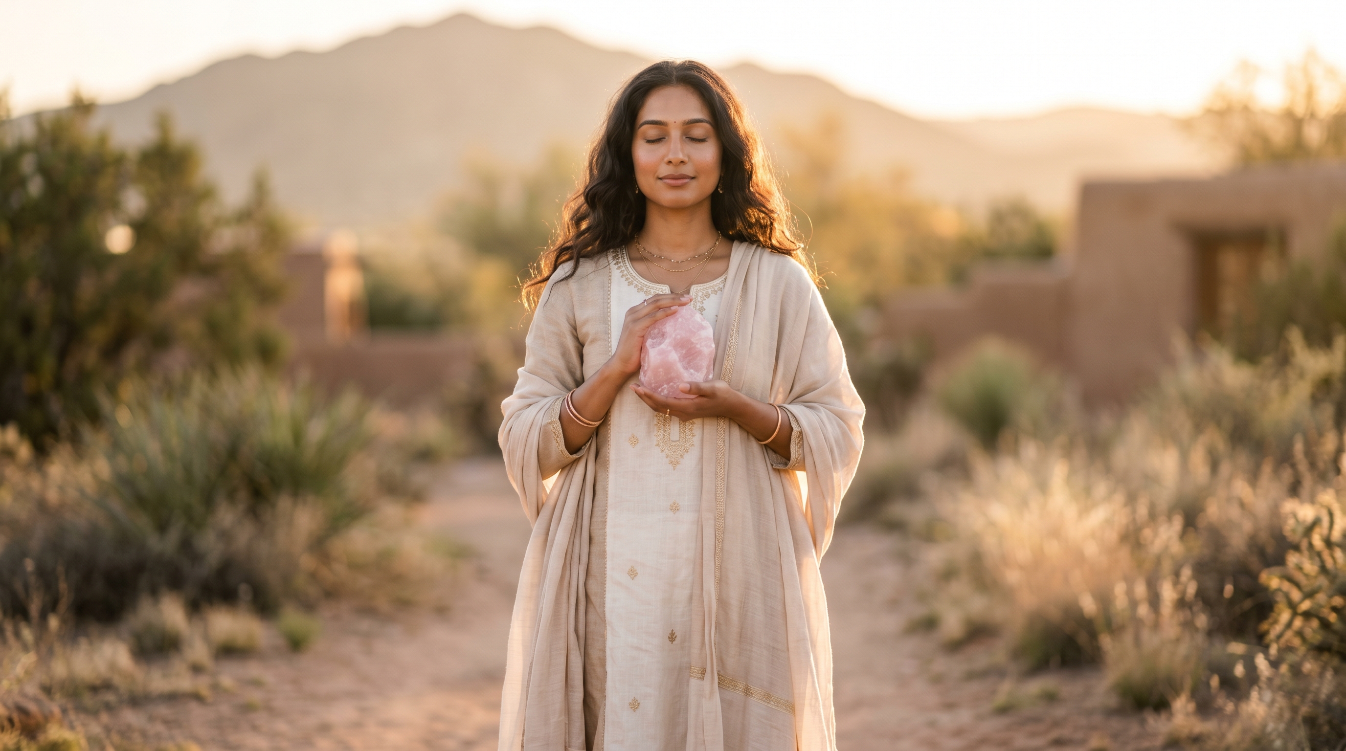 Spiritual guide in peaceful reflection
